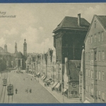 Augsburg Jakobervorstadt, ungebraucht Einklebespuren (AK3309)