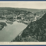 Bad Carlshafen an der Weser, gelaufen Marke fehlt (AK3288)