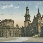 Dresden Katholische Hofkirche, gelaufen 1916 als Feldpost (AK3342)