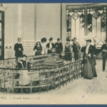 Vittel Große Quelle Wasser, gelaufen als Feldpost 1918 (AK3393)