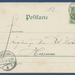 Behüt Euch Gott im neuen Jahr, Reiter mit Trompete, gelaufen 1898 (AK3451)