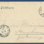 Koblenz Deutsches Eck Moselmündung, gelaufen Marke fehlt (AK3423)