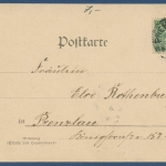 Gruß aus "Prenzlau" Rosenstrauch, gelaufen 1899 (AK3482)