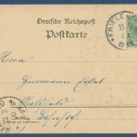 Gruß vom Hessenlande Trachten Maibaum, gelaufen 1900 (AK1730)