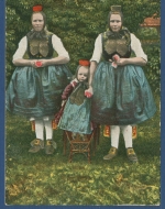 Gruß von der Schwalm Trachten, gelaufen 1908 (AK3515)
