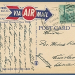 Grüße vom 86th St Brauhaus New York Bier Leberwurst, gelaufen 1952 (AK3510)