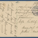 Prenzlau Wittstraße Marienkirche Bäckerei, gelaufen als Feldpost (AK3554)