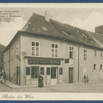 Baden bei Wien Bäckerei Zinober, Wohnhaus v. Beethoven, gelaufen 1942 (AK3798)