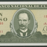 Kuba 1 Peso 1985, KM 102 b kassenfrisch (K442)