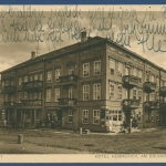Bad Pyrmont Hotel Hemmerich am Brunnenplatz, gelaufen 1928 (AK3893)