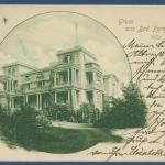 Gruß aus Bad Pyrmont Villa Schücking, gelaufen 1902 (AK3894)