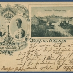 Gruß aus Arolsen Fürstliches Residenzschloß, gelaufen 1899 Marke fehlt (AK3906)