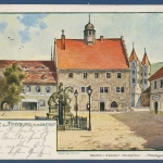 Marktplatz zu Freyburg an der Unstrut, gelaufen 1901 (AK3903)