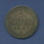 Preußen 1 Silbergroschen 1847 A, Friedrich Wilhelm IV., J 66 ss (m2820)
