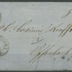 Württemberg Faltbrief 9 Kreuzer 19 ya, K 3 Schwenningen n. Offenbach (X40128)