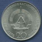 DDR 20 Mark 1972 Wilhelm Pieck, J 1541 vz/st (m2897)