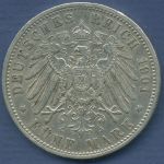 Bayern 5 Mark Silber 1901 D, König Otto, J 46 sehr schön (m2960)