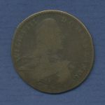 Hessen-Kassel 3 Heller Portrait 1755, Wilhelm VIII., Schütz 1795 schön (m2978)
