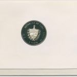 Kuba 1988 Luftschiff Graf Zeppelin Numisbrief 5 Pesos Silber, KM 220.1 (N563)