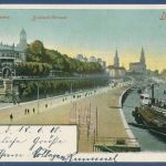 Dresden Belvedere Brühl'sche Terrasse, gelaufen 1900 (AK4049)