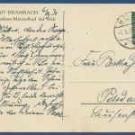 Radiumbad Brambach Einkehrhaus Kurhotel, gelaufen 1931 (AK4027)