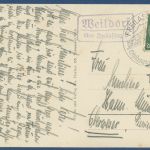 Weildorf mit Untersberg bei Freilassing, Landpost, gelaufen 1938 (AK4042)