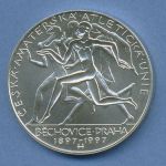Tschechien 200 Korun 1997 Silber, Amateur Athletic Union, KM 28 vz/st (m4204)