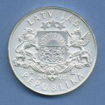 Lettland 1 Lats 2005, Silber, Olympia Winterspiele´06 Turin, KM 69 st (m4229)