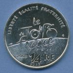 Frankreich 1/4 Euro 2003, Silber, Tour de France KM 1995 vz (m4271)