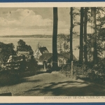 Kiel Düsterbrooker Gehölz Blick auf die Förde gelaufen 1926 (AK58)