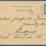 Kiel Düsterbroker Allee gelaufen 1902 (AK82)