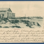 Insel Borkum Victoriahöhe Dünen gelaufen 1901 (AK42)