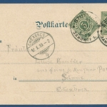 Stuttgart Litho Gruß v. Kurhaus Zorn Gänsheide Restaurant gelaufen 1899 (AK84)