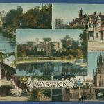 Warwick Mehrbilderkarte mit Leporello, 12 Bilder, ungebr. beschrieben (AK4276)