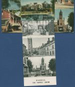 Warwick Mehrbilderkarte mit Leporello, 12 Bilder, ungebr. beschrieben (AK4276)