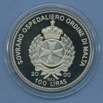 Malta 100 Lira 2000 Tierschutz Fische, farbig, PP in Kapsel (m4539)