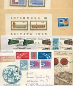 DDR 14 Briefe, meist-R-Bf mit Satzfrankaturen, Blocks, Kleinbogen (XL9900)