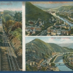Bad Ems Lahntal Malbergbahn Seilbahn, gelaufen 1912 (AK119)