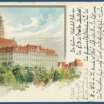 Donauwörth Das Cassianeum Schule und Erziehungsanstalt, gelaufen 1900 (AK201)