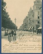 Chaux-de-Fonds Rue Léopold Robert, gelaufen 1903, Nadellöcher (AK4266)