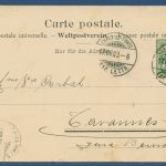 Chaux-de-Fonds Rue Léopold Robert, gelaufen 1903, Nadellöcher (AK4266)