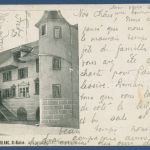 Saint-Blaise Hotel du Cheval Blanc, gelaufen 1906 (AK4255)