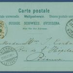 Gruss aus Bern Spitalmarkt Dudelsackpfeiffer-Brunnen, gelaufen 1900 (AK4248)
