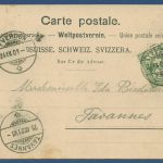 Souvenir d' Yverdon Le Collége, gelaufen 1901 (AK4240)