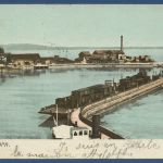 Romanshorn Hafenanlagen Bodensee, gelaufen 1903 (AK4234)