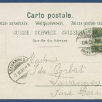 Romanshorn Hafenanlagen Bodensee, gelaufen 1903 (AK4234)