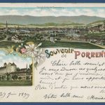 Souvenir de Porrentruy Pruntrut, gelaufen 1899 (AK4231)