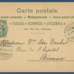 Souvenir de Porrentruy Pruntrut, gelaufen 1899 (AK4231)
