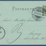 Bad Cudowa Gruss aus dem Kurhotel Mondscheinkarte, gelaufen 1899 (AK203)