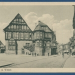 Höxter a. d. Weser Dechanei Altstadt, gelaufen 1917 (AK261)